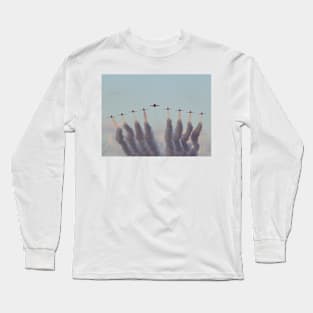 RAF Red Arrows head-on Long Sleeve T-Shirt